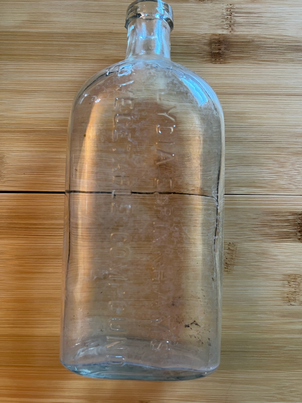 Lydia E Pinkham's Vegetable Compound Antique Embossed Glass Medicine Bottle